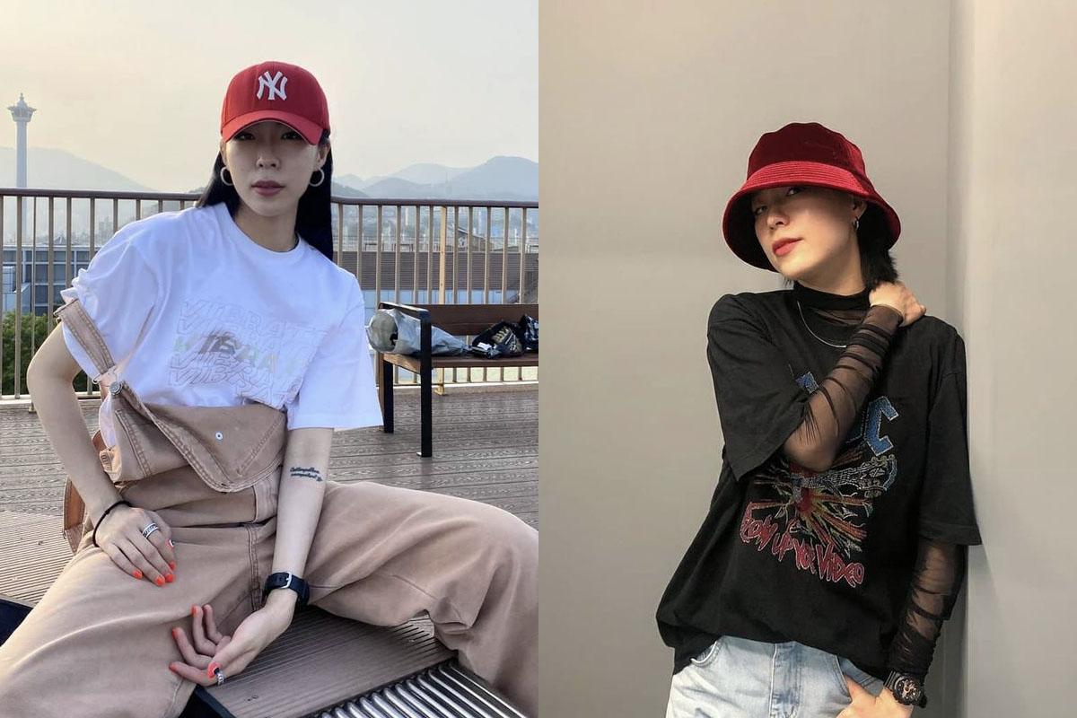 WANT隊長HYOJIN融入大學T恤、牛仔外套等單品，展現屬於她的獨特時尚風格。