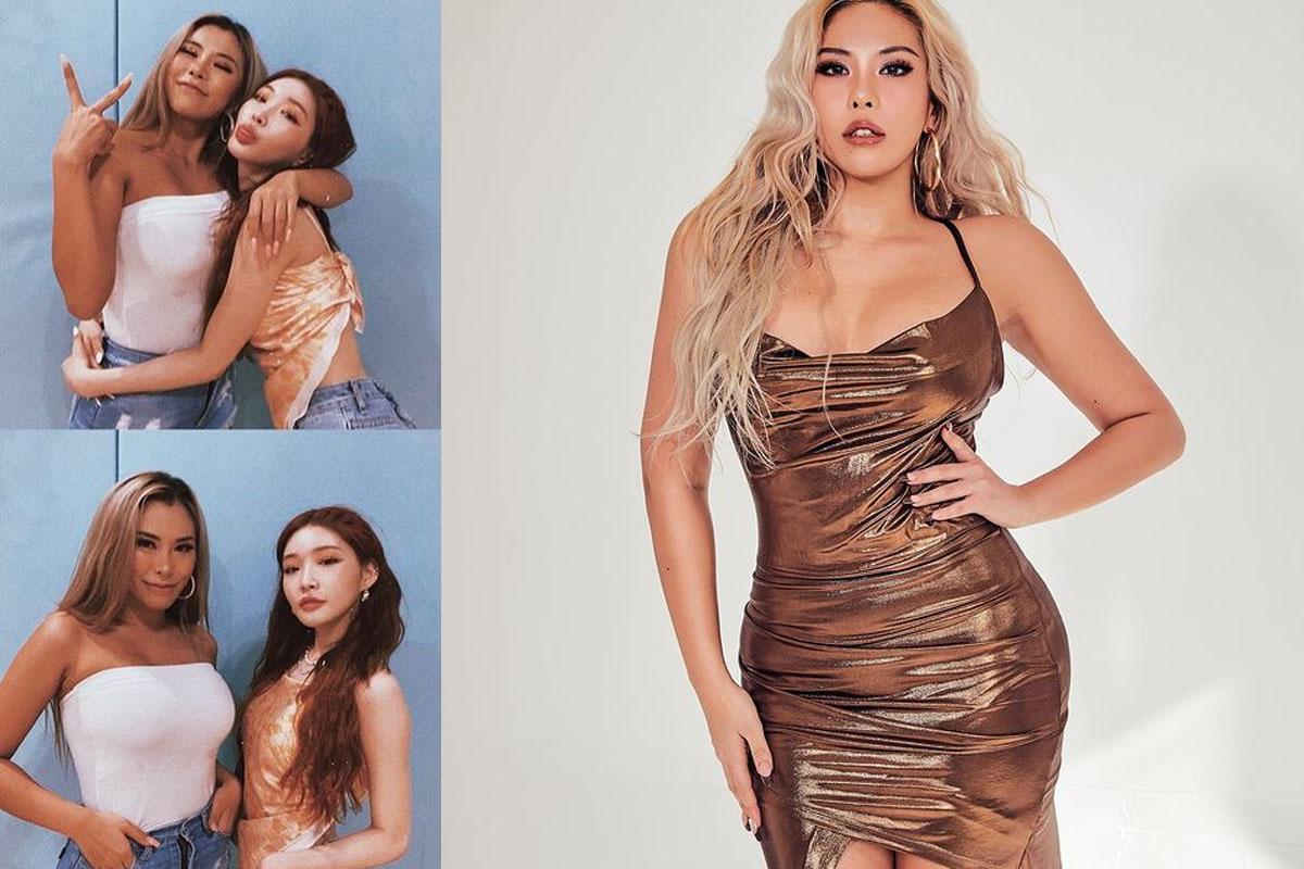 LACHICA隊長Gabee著重顯示她的迷人身材，展現歐美風格的穿搭特點。