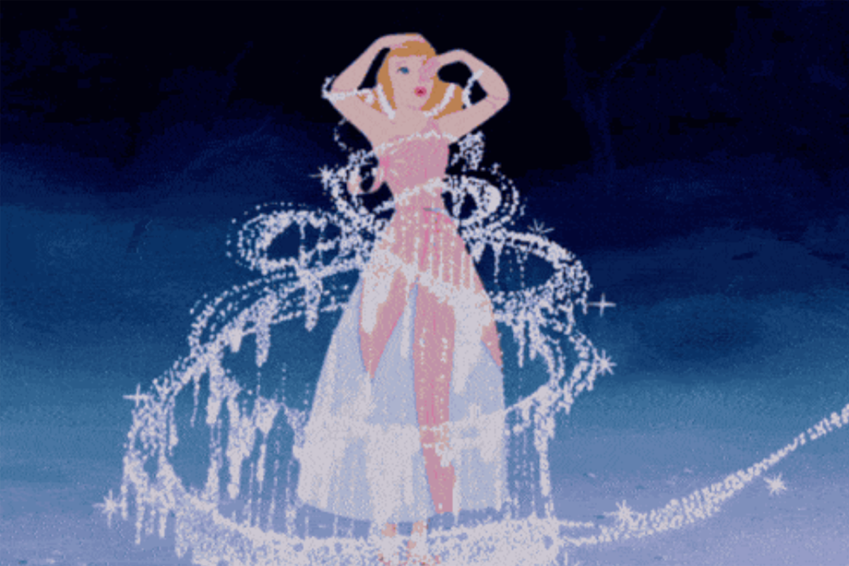 白馬王子展示變身魔法的動態畫面