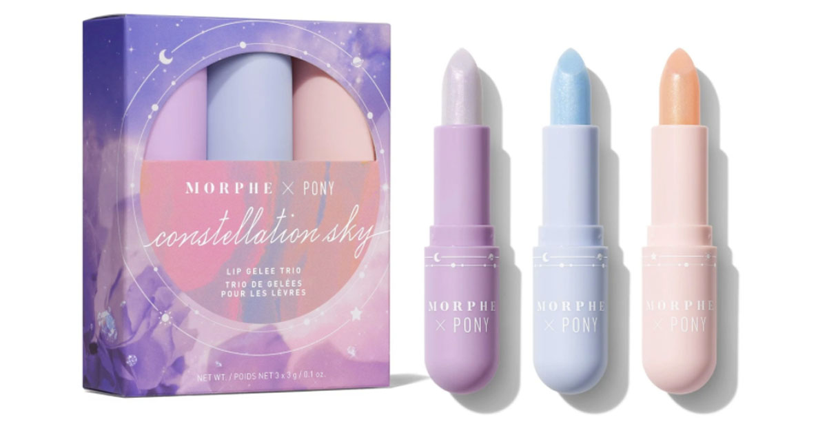 MORPHE MORPHE X PONY CONSTELLATION SKY LIP GELEE # MOONCHILD,可用於豐盈雙唇和護唇,含有珍珠粉。