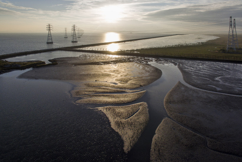 Дэюбдо арал талбайн үзэсгэлэнт байгаль, нар мандалт, сувгийн дүр төрх ― 묘도섬 풍경, 일출, 수로 이미지를 담은 사진