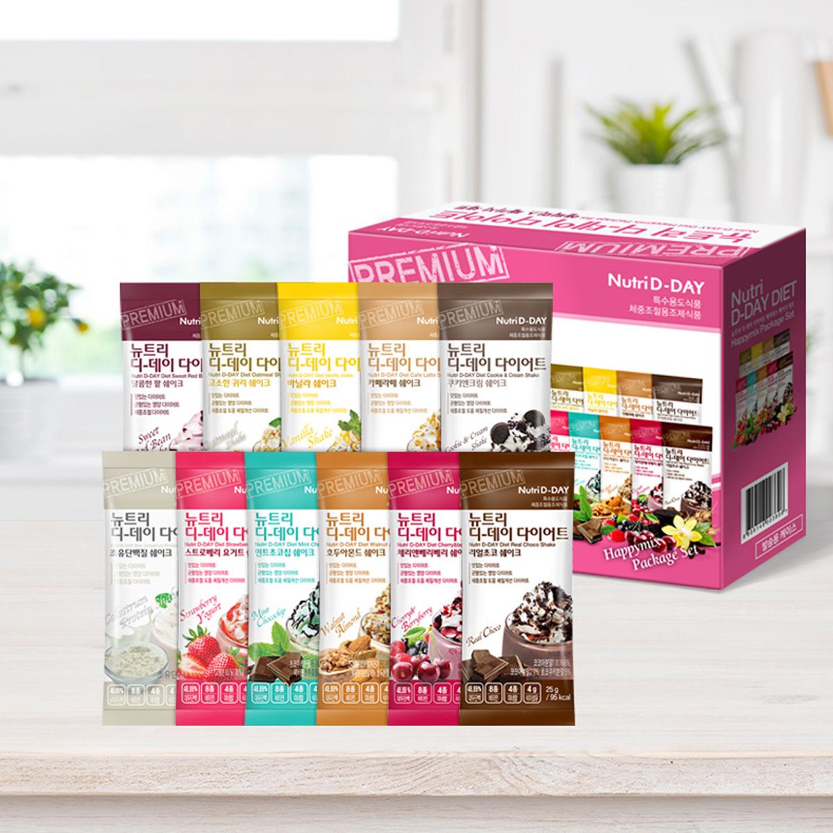 韓國NUTRIDDAY品牌多種口味代餐奶昔，減肥好幫手，豐富口味讓減肥也能享受美食。