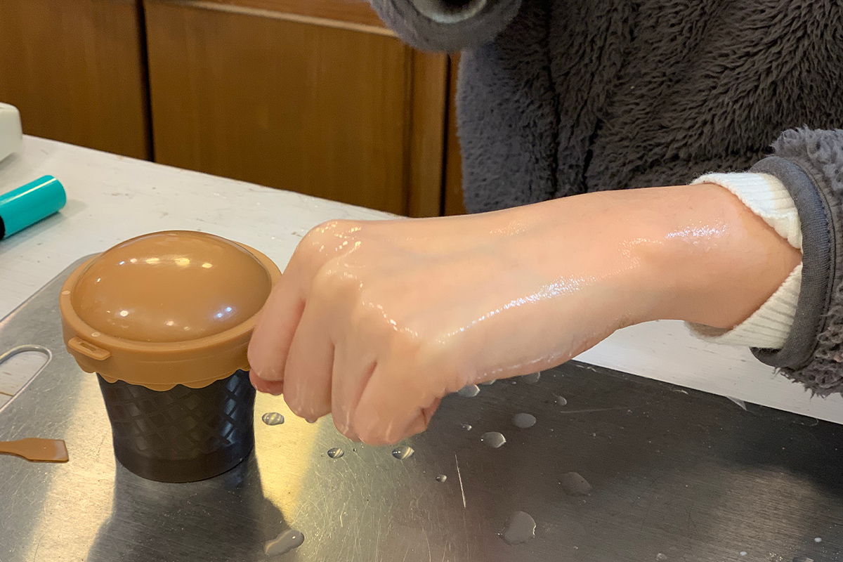 washing hands with soap