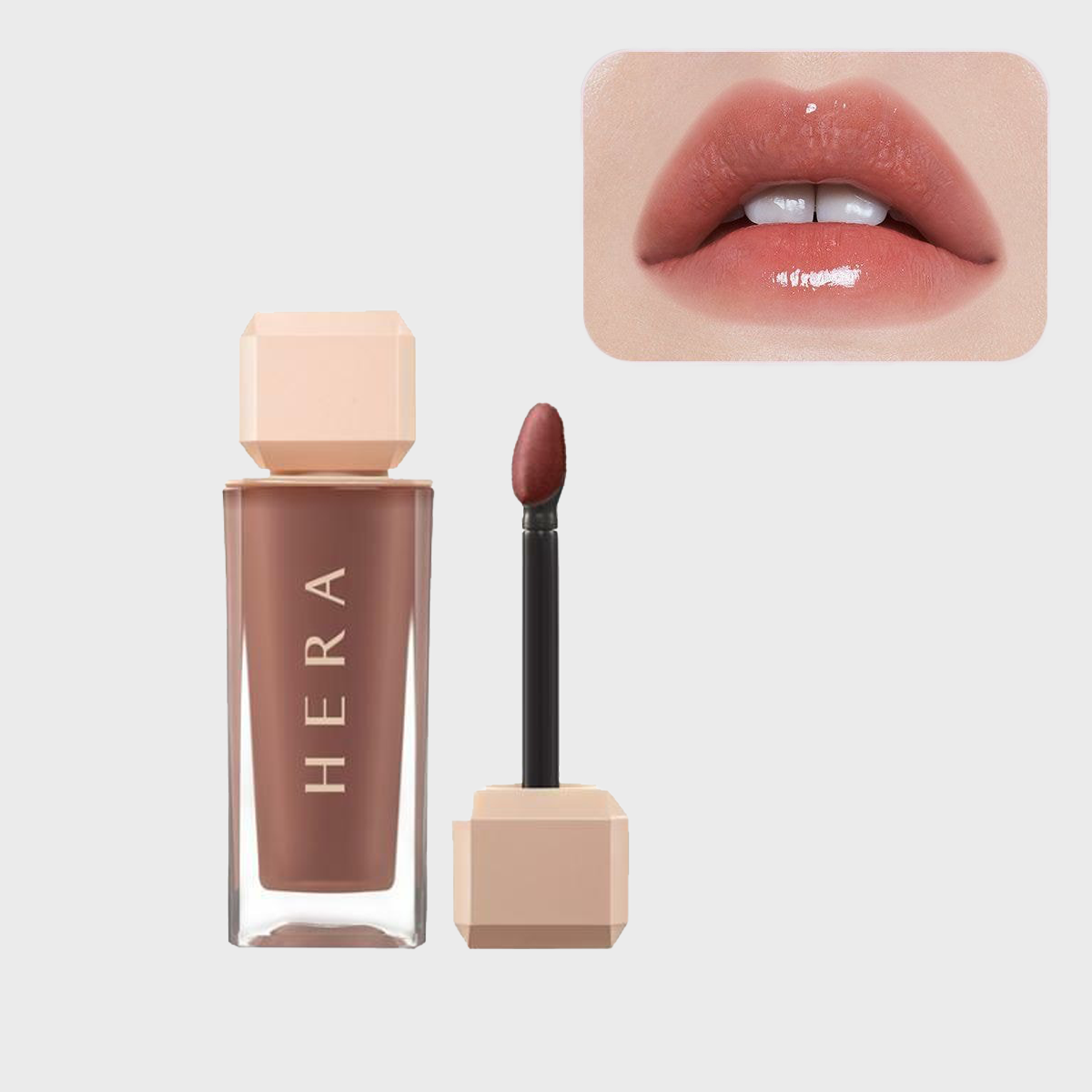 HERA Sensual Spicy Nude Lipgloss dalam shade 462 Speechless, produk pilihan Zia untuk bibir.