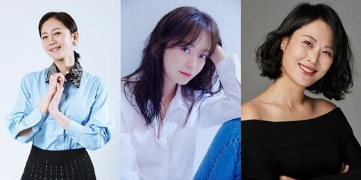 韓国ドラマ「クリーニング業」に関連する女優の画像。美化員3人組の挑戦と変化を表現している。