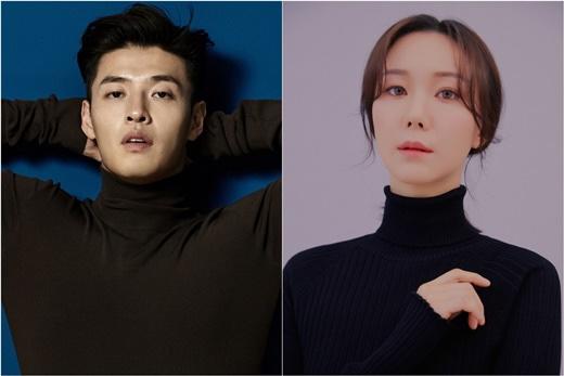 韓国ドラマ「インサイダー」に出演する俳優のプロモーション画像。黒のタートルネックを着た2名のシルエット。