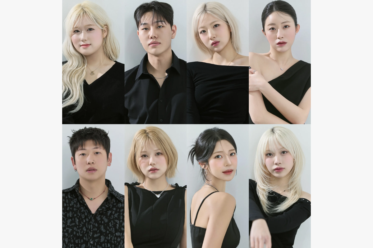 HAIR THE BEAU明洞店のスタイリストによるカット施術の様子