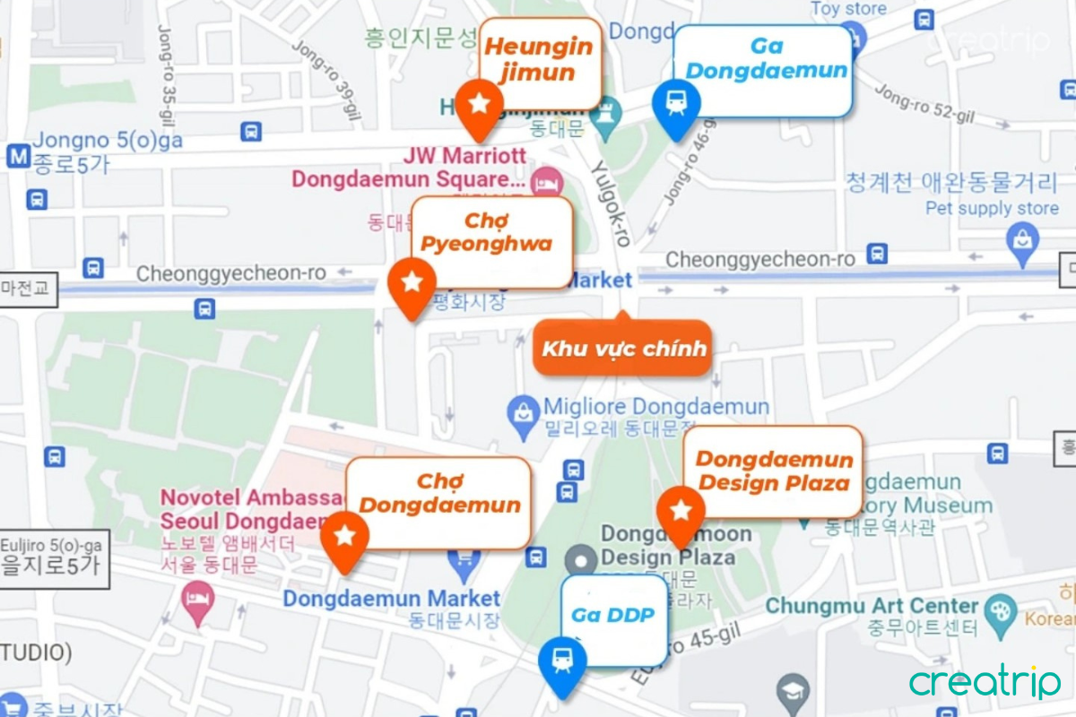 Vị trí Dongdaemun
