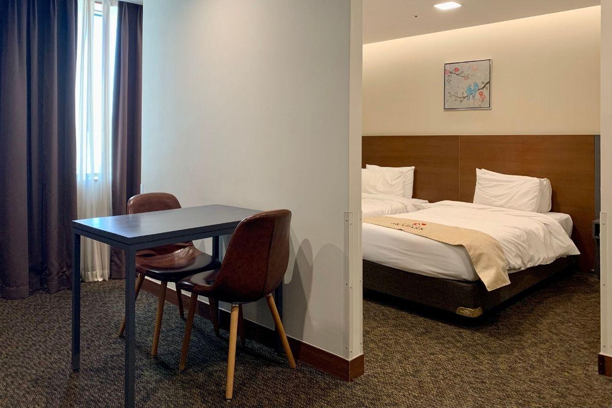 phòng residence twin ở khách sạn Hotel Skypark Kingstown Dongdaemun
