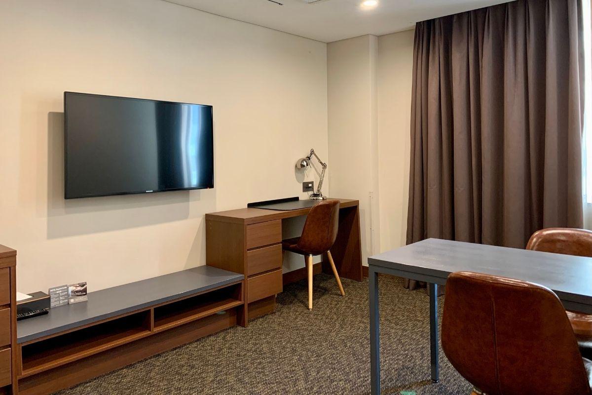 không gian trong phòng residence twin khách sạn Hotel Skypark Kingstown Dongdaemun