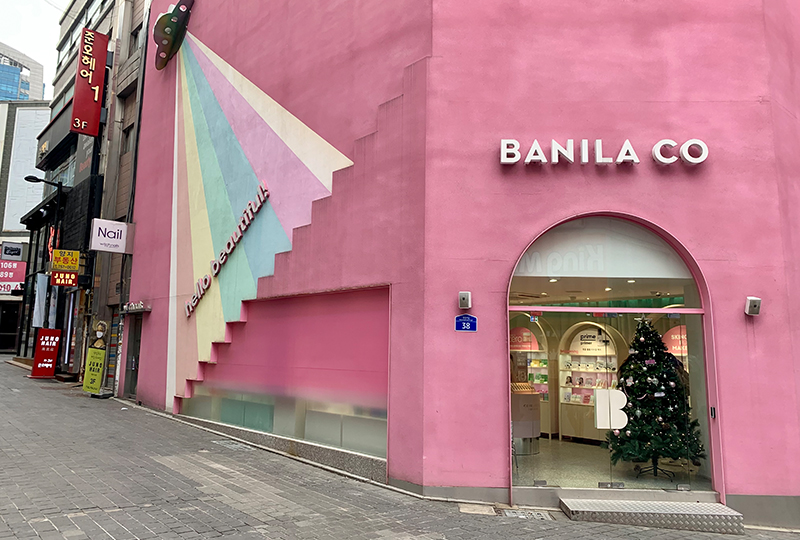 banila co ở myeongdong