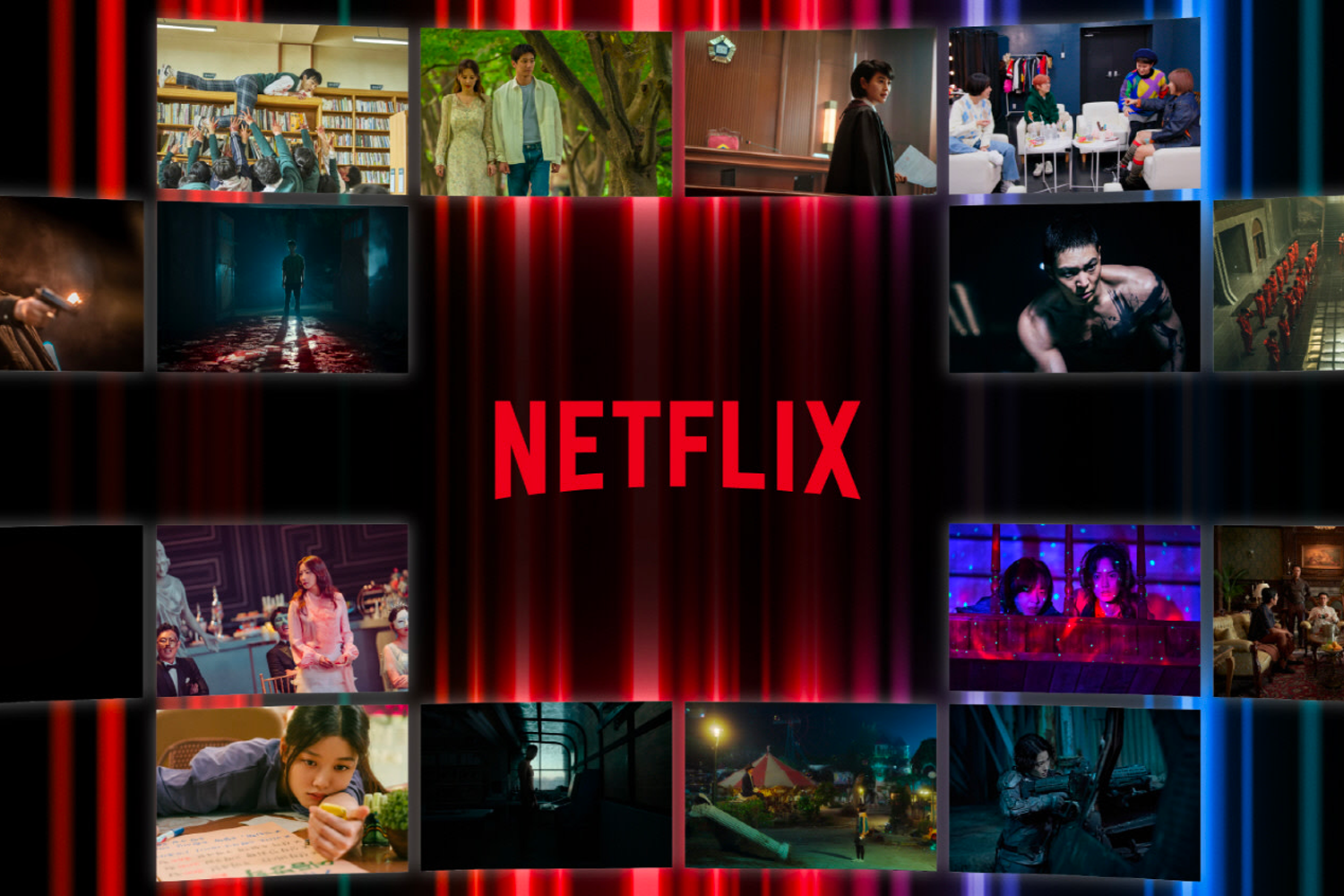 渡韓ごっこを楽しみながら韓国ドラマや映画を観賞しているシーンの画像