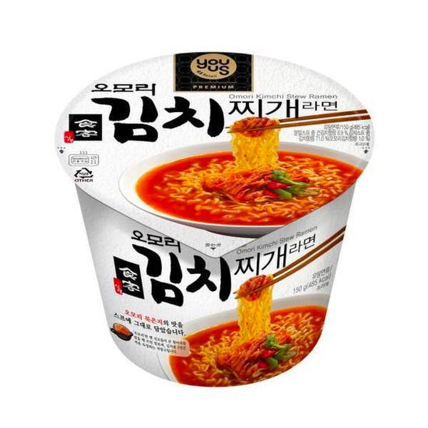 Youusブランドのオモリキムチチゲラーメンが紹介されている画像