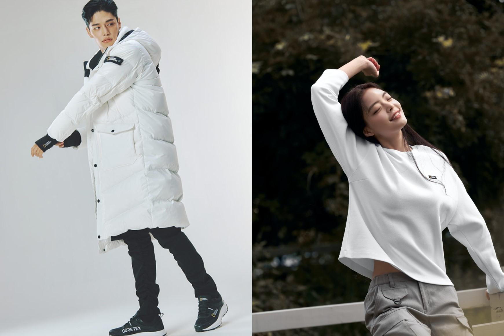 National Geographicのアパレルを着たモデルたち。