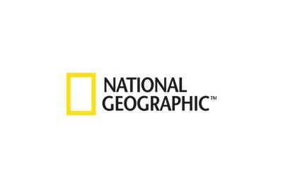 National Geographicのロゴ。アメリカのドキュメンタリーチャンネルからライセンスされた韓国展開のブランド。