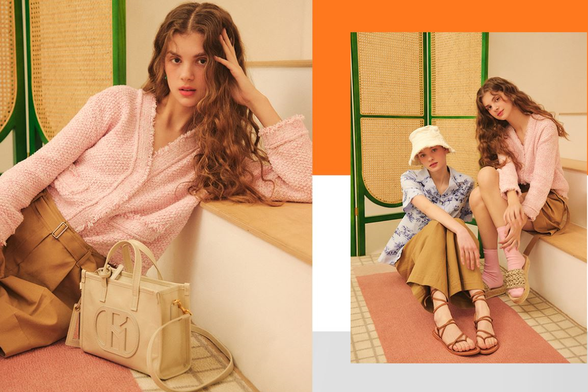 HAZZYSのカジュアルな服装をした二人のモデル。