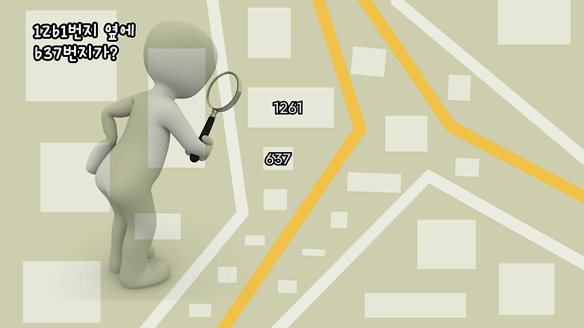 地圖中的建築物編號對話框，顯示兩個不同的號碼。