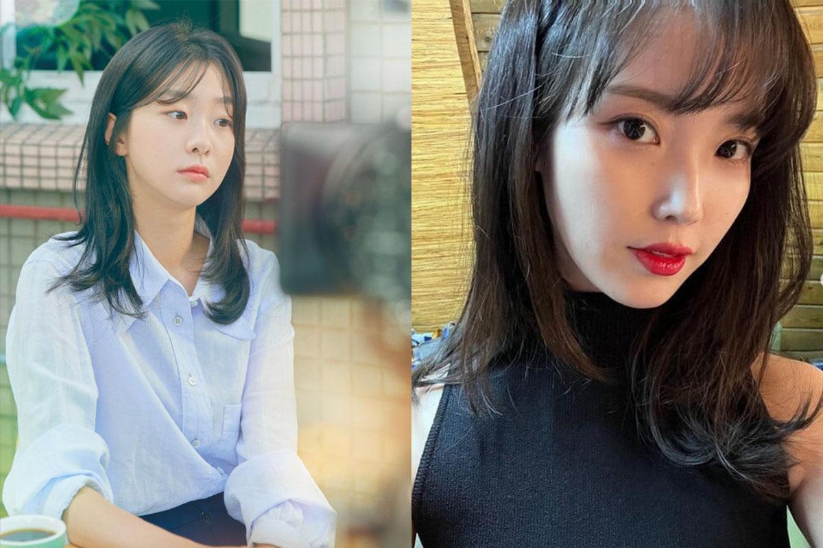 自然中短髮造型，適合輕鬆日常裝束，強調韓國近期流行趨勢。