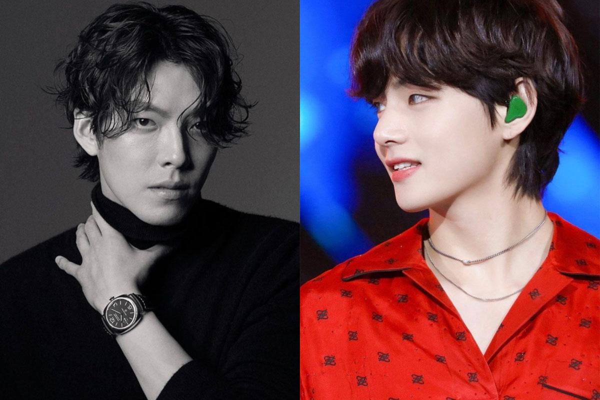 金宇彬及V展現流行的Leaf Cut髮型，搭配富有個性的配飾。