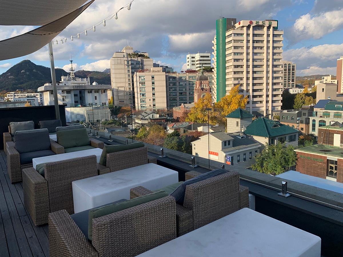 仁寺洞、仁寺洞カフェ、ルーフトップカフェ、ソウル、Le Franc