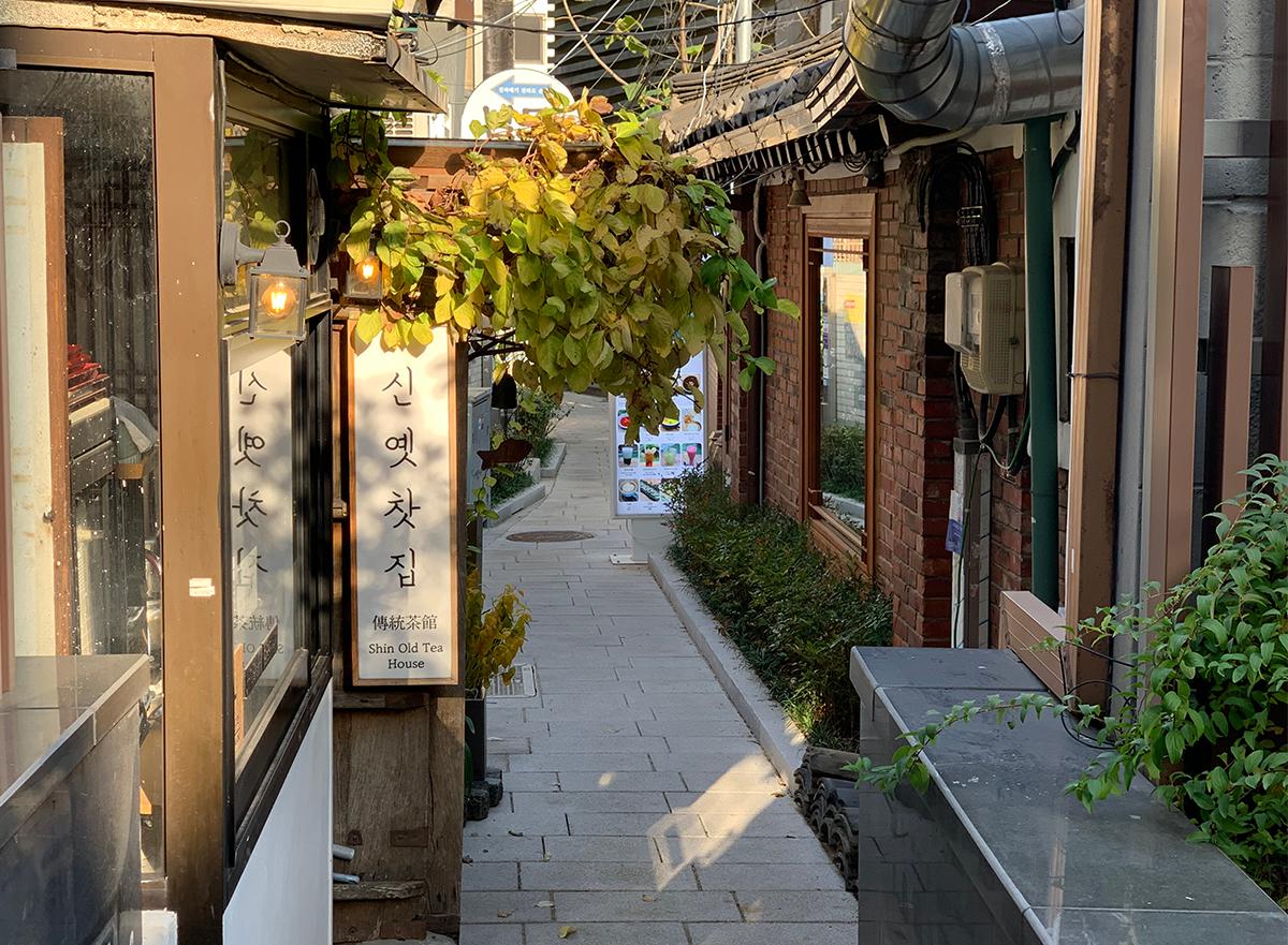 The alley leading to the New Old Tea House.