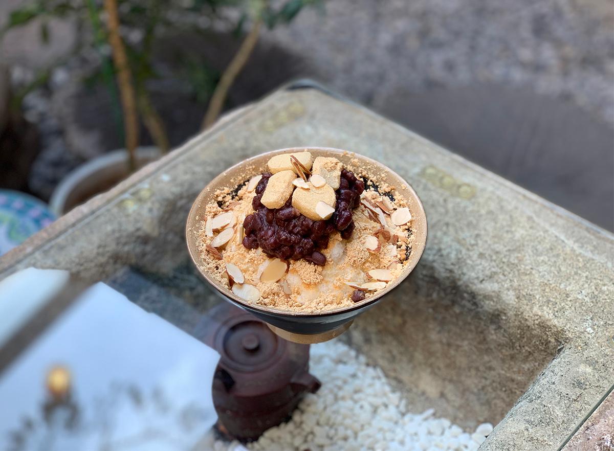 Another view of the Red Bean Shaved Ice.