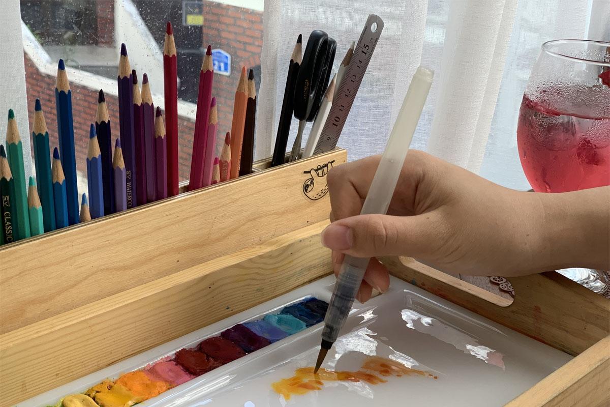  延南洞、プラバン、延南洞カフェ、カフェ、Cafe Neulbo、ヒーリング、キーホルダー、オリジナル作品