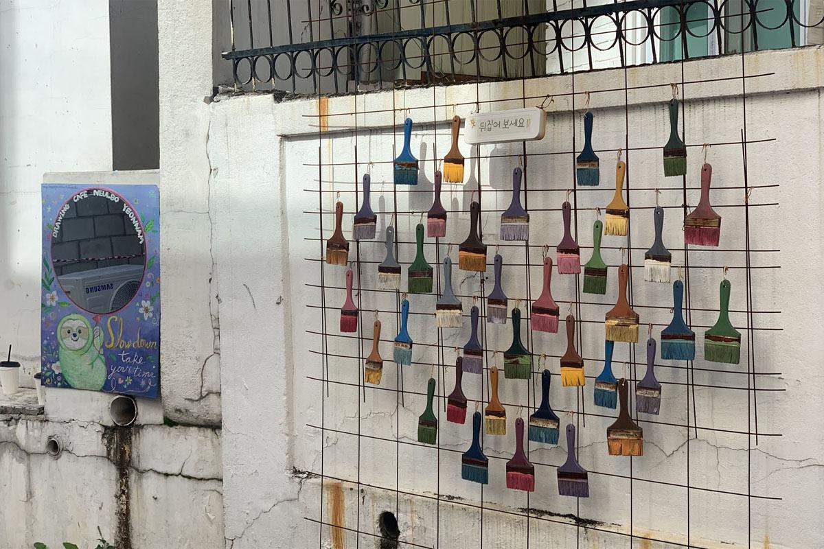  延南洞、プラバン、延南洞カフェ、カフェ、Cafe Neulbo、ヒーリング、キーホルダー、オリジナル作品