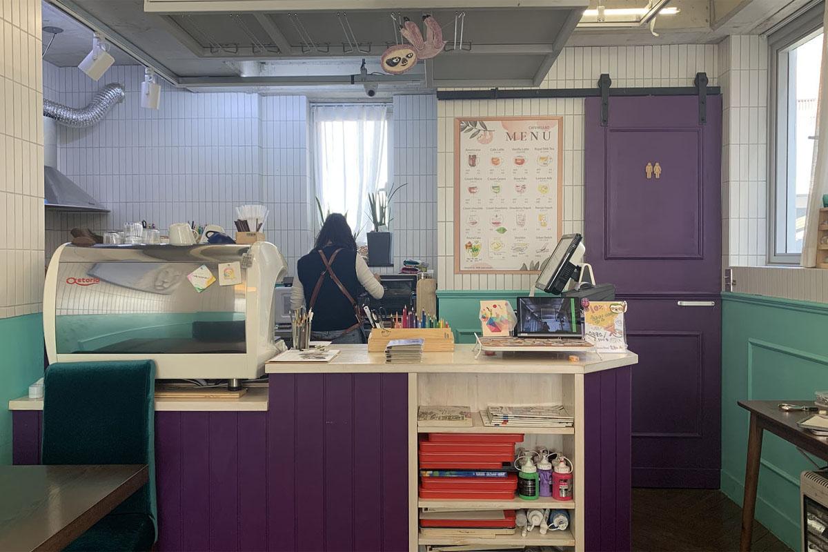  延南洞、プラバン、延南洞カフェ、カフェ、Cafe Neulbo、ヒーリング、キーホルダー、オリジナル作品