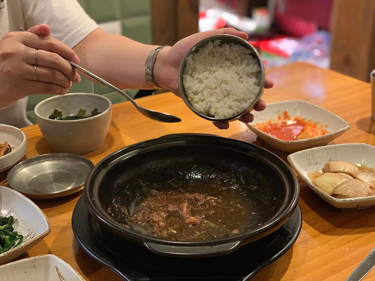 All the meat was gone.