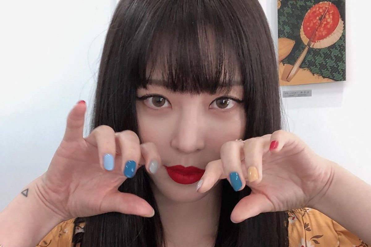 mẫu nail đẹp, han ye seul