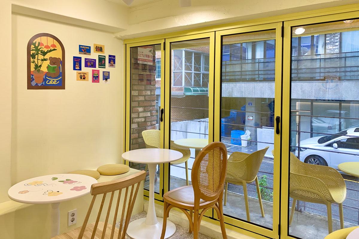 延南洞、延南洞カフェ、くまさん、デザート、ケーキ、Merry go round、ソウル