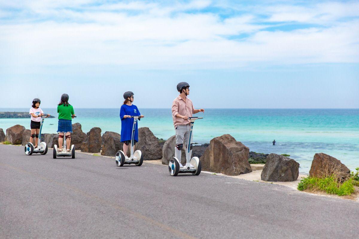 Trải nghiệm xe đạp điện, kickboard, Wang Baltong Gimnyeong ở Jeju!