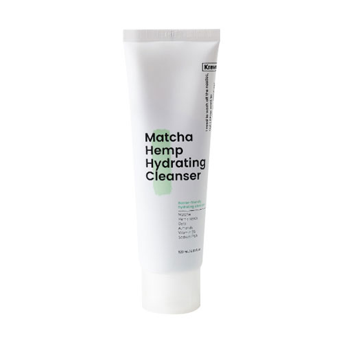 Produktabbildung des Krave Beauty Matcha Hemp Hydrating Cleansers, feuchtigkeitsspendend und sanft.