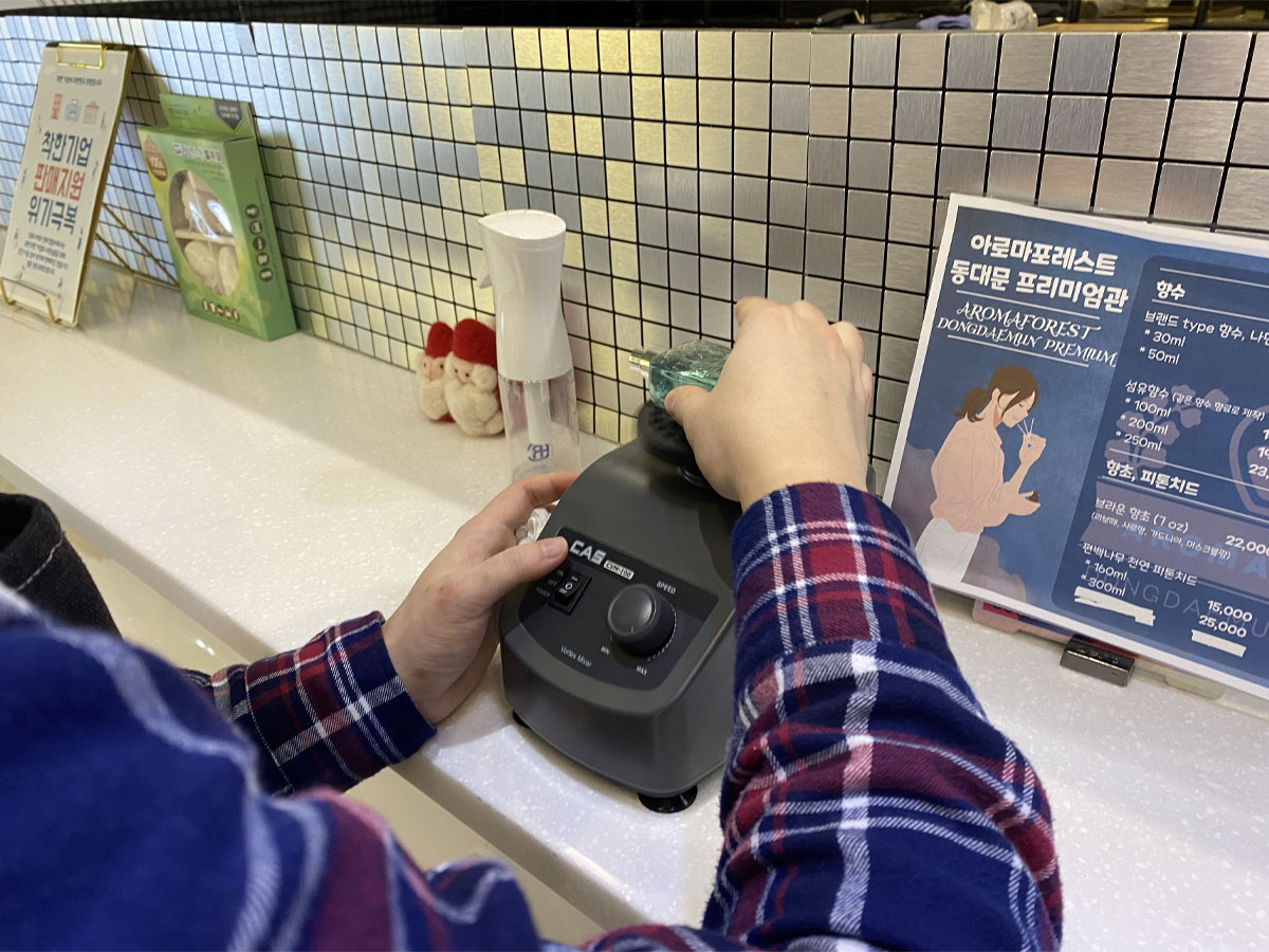 韓国、韓国旅行、韓国観光、ソウル、ソウル旅行、東大門、韓国アクティビティ、香水作り