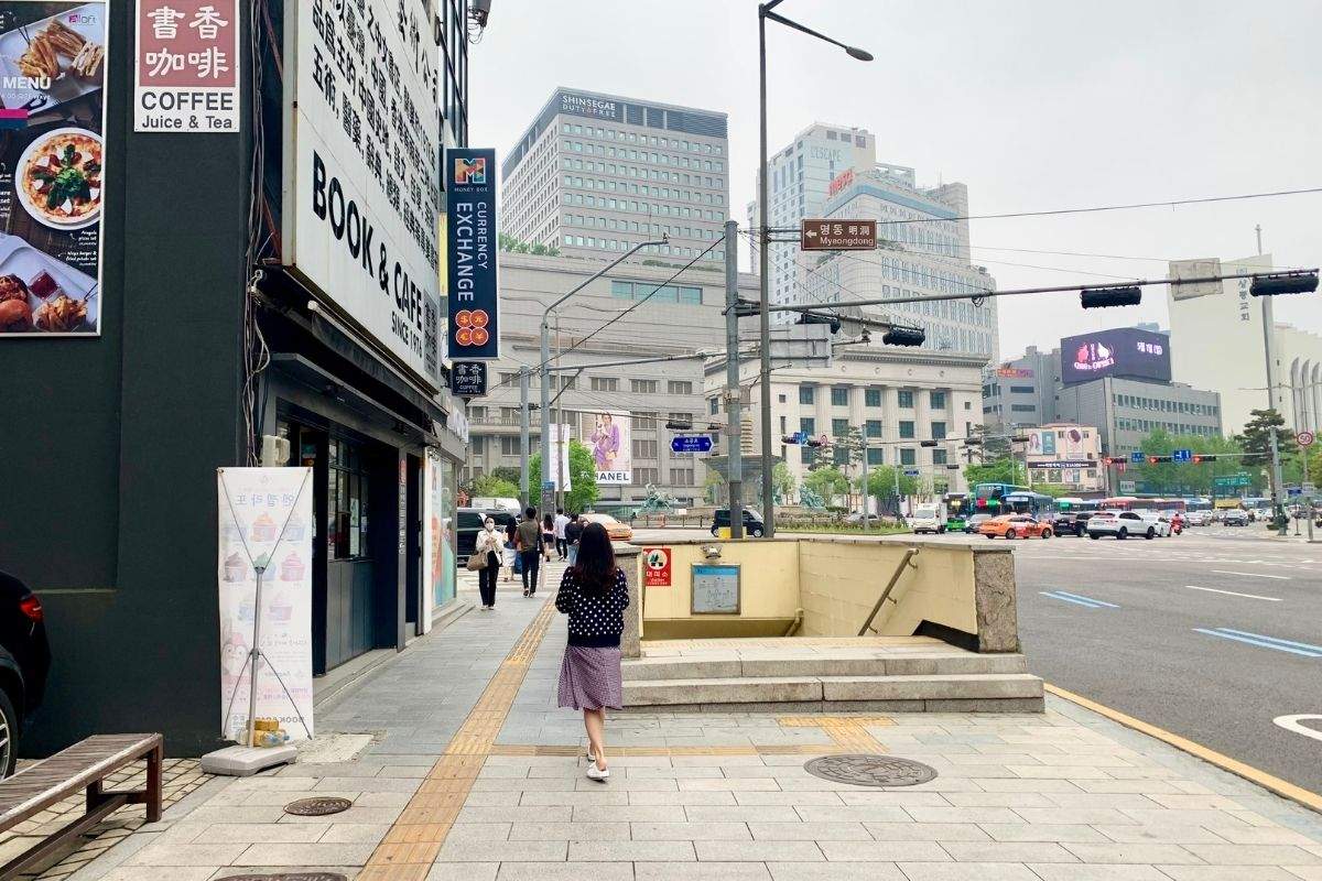 myeongdong, đổi tiền ở myeongdong