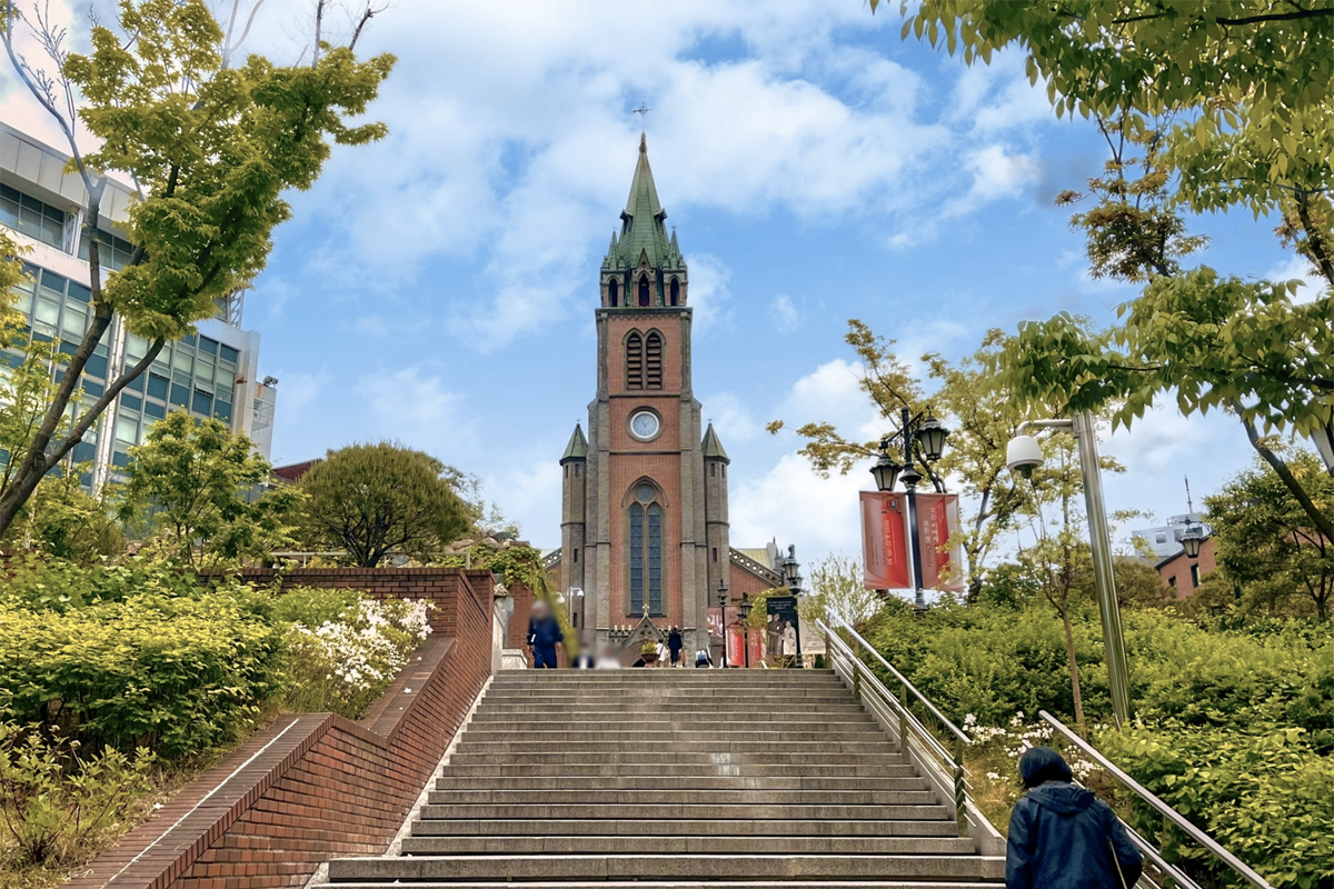 韓国、韓国旅行、韓国観光、ソウル旅行、ソウル観光、明洞、ミョンドン、明洞大聖堂、1898広場、1898Plus、観光地、観光名所、明洞聖堂、写真スポット