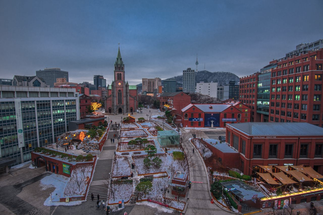 韓国、韓国旅行、韓国観光、ソウル旅行、ソウル観光、明洞、ミョンドン、明洞大聖堂、1898広場、1898Plus、観光地、観光名所、明洞聖堂、写真スポット