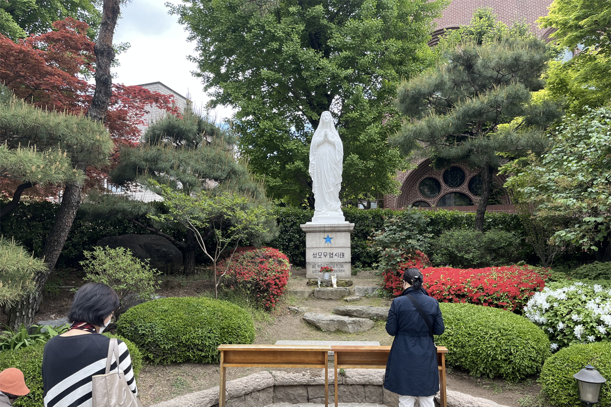 韓国、韓国旅行、韓国観光、ソウル旅行、ソウル観光、明洞、ミョンドン、明洞大聖堂、1898広場、1898Plus、観光地、観光名所、明洞聖堂、写真スポット
