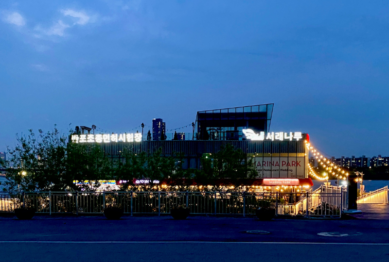 韓国、ソウル、盤浦漢江公園、盤浦大橋、レインボー噴水