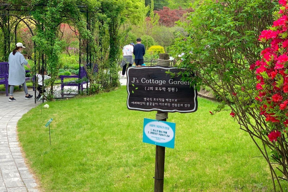 vườn kiểu anh ở  The Garden of Morning Calm, gapyeong, gần đảo nami