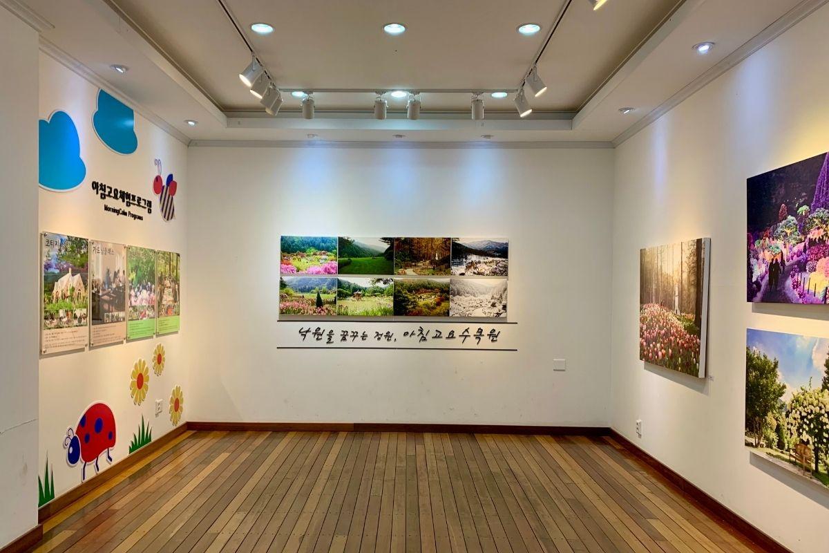 bên trong triển lãm ở The Garden of Morning Calm, gapyeong, gần đảo nami