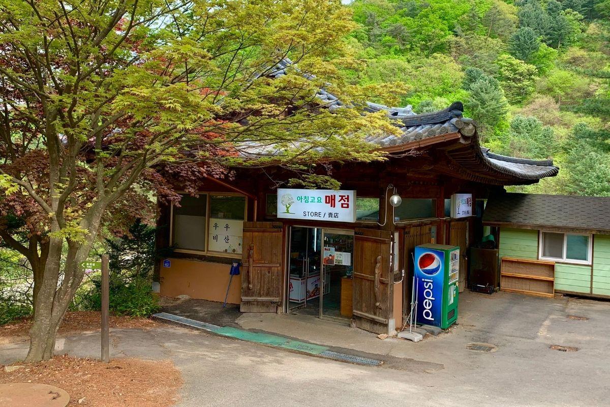 cửa hàng bán đồ ăn vặt ở ở The Garden of Morning Calm, gapyeong, gần đảo nami