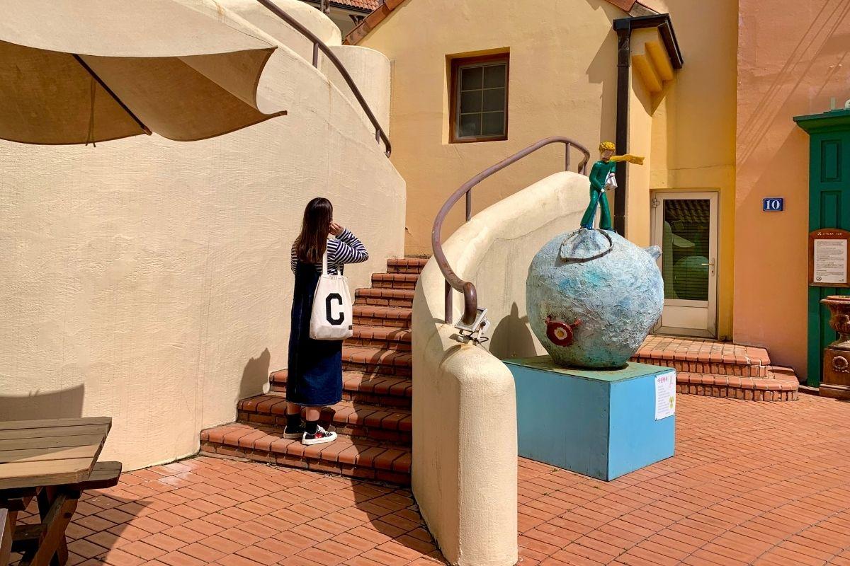 chụp ảnh tại Petite France làng pháp của hàn quốc