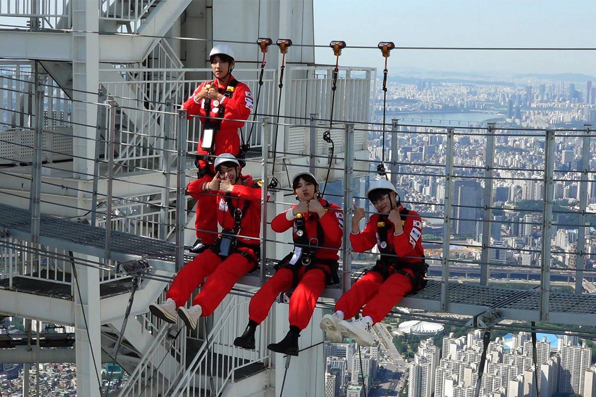 韩国 首尔 蚕室乐天塔 体验 高空 SKY BRIDGE