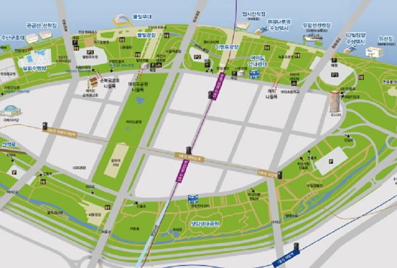 Bản đồ  Công viên Yeouido Hangang