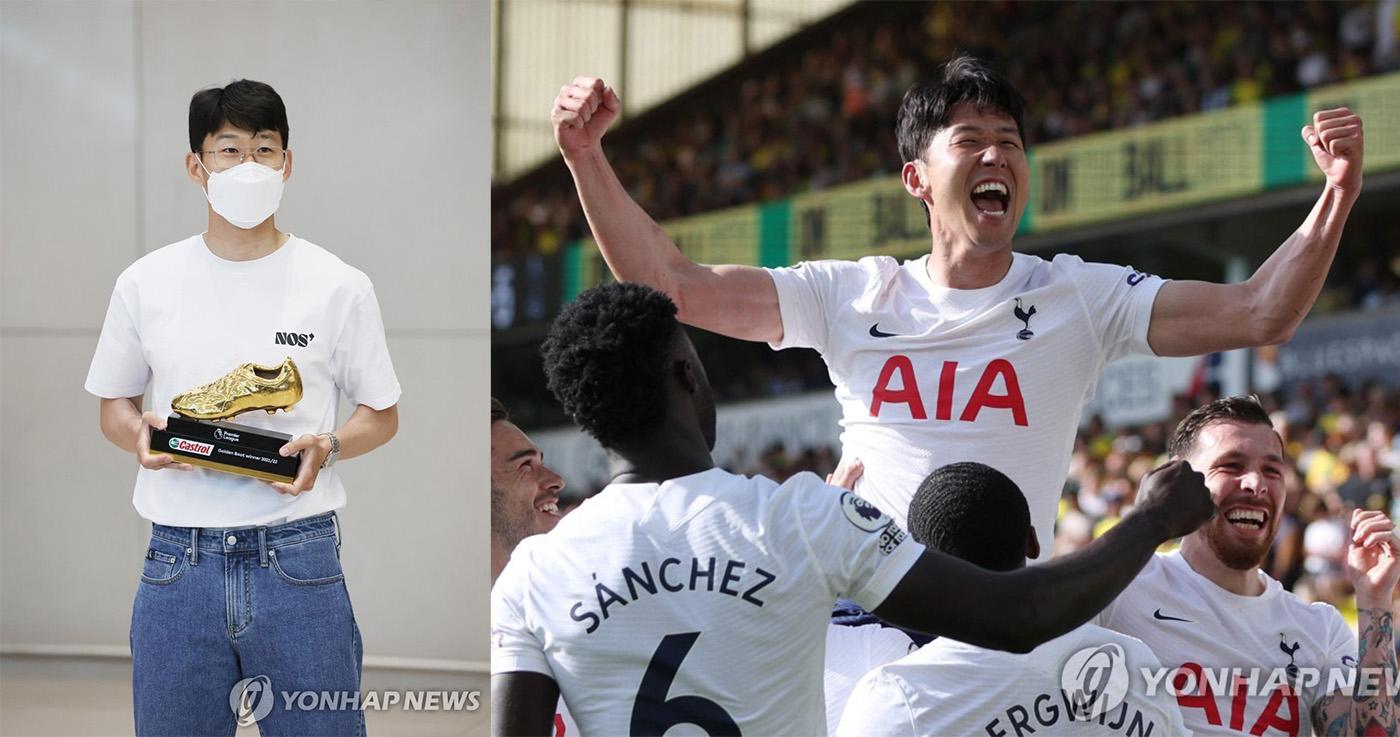 ซนฮึงมิน คว้ารางวัลโกลเด้นบูท กลายเป็นนักฟุตบอกที่เก่งที่สุดในเกาหลี 