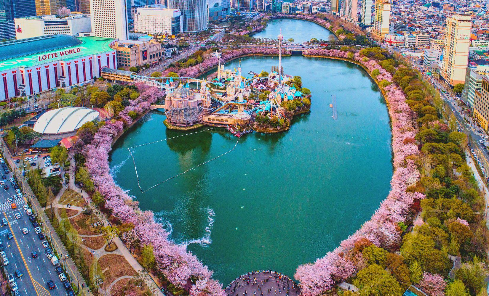 Creatrip: Tham quan hồ Seokchon, một trong những hồ có đường hoa anh đào đẹp nhất Seoul - Seoul/Hàn Quốc (Lập kế hoạch du lịch)