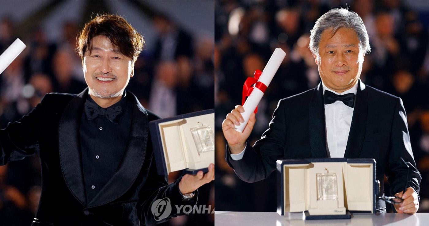 ปาร์คชานวุค ได้รางวัลผู้กำกับ, ซงคังโฮ ได้รางวัลนักแสดงนำชายยอดเยี่ยมที่เมืองคานส์