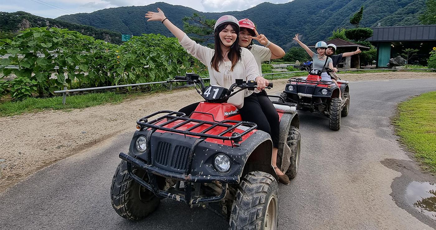 ประสบการณ์ขี่รถATV บนภูเขาในเมืองมุนกยอง